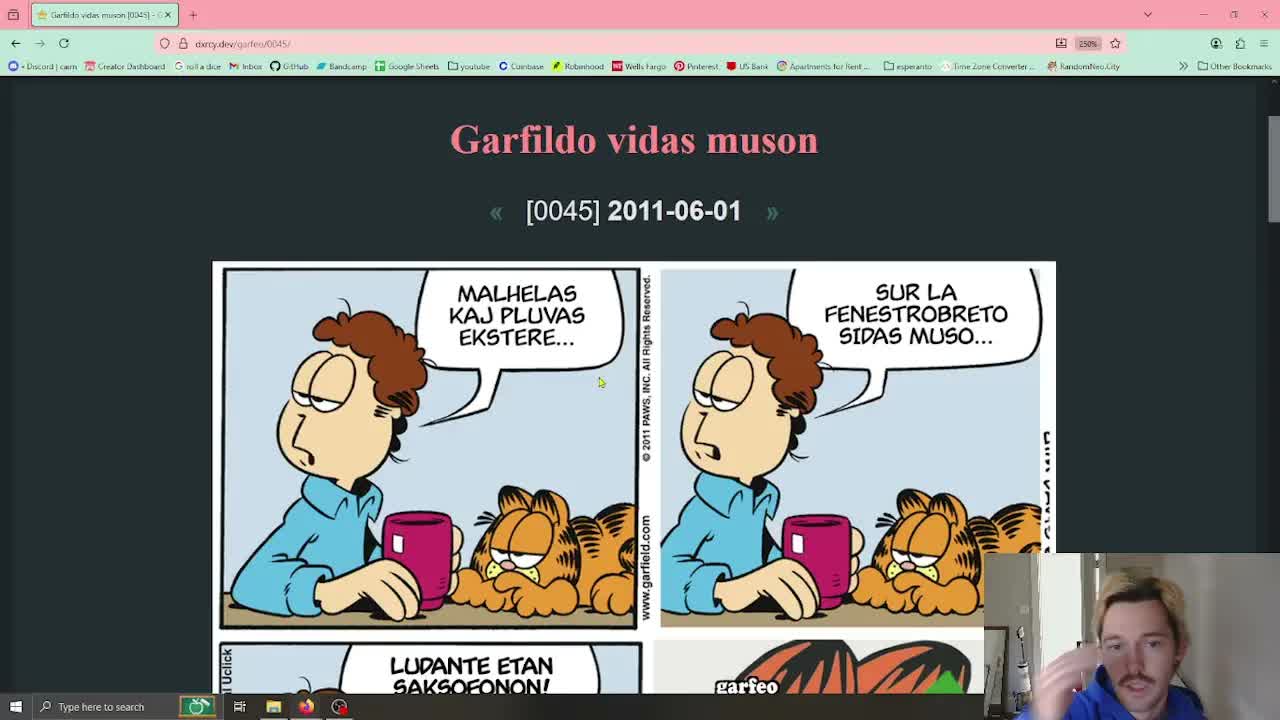 Garfield en Esperanto: La Dika Kato