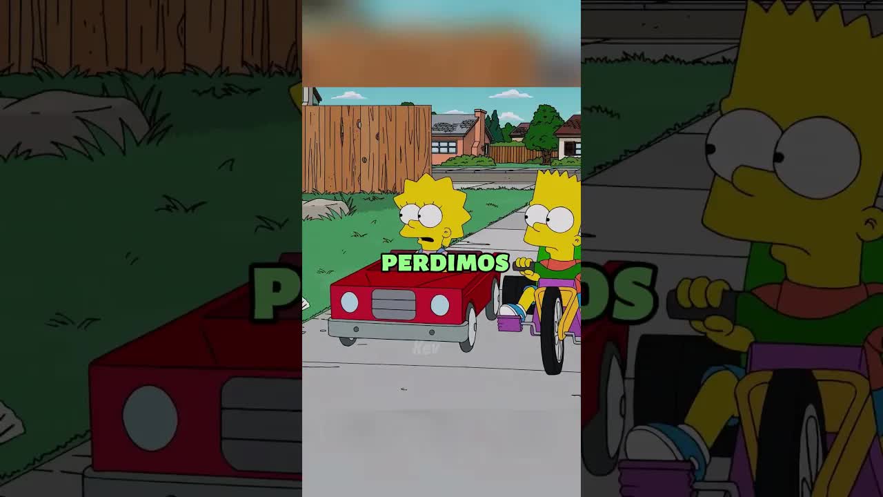La carrera de Bart y Lisa