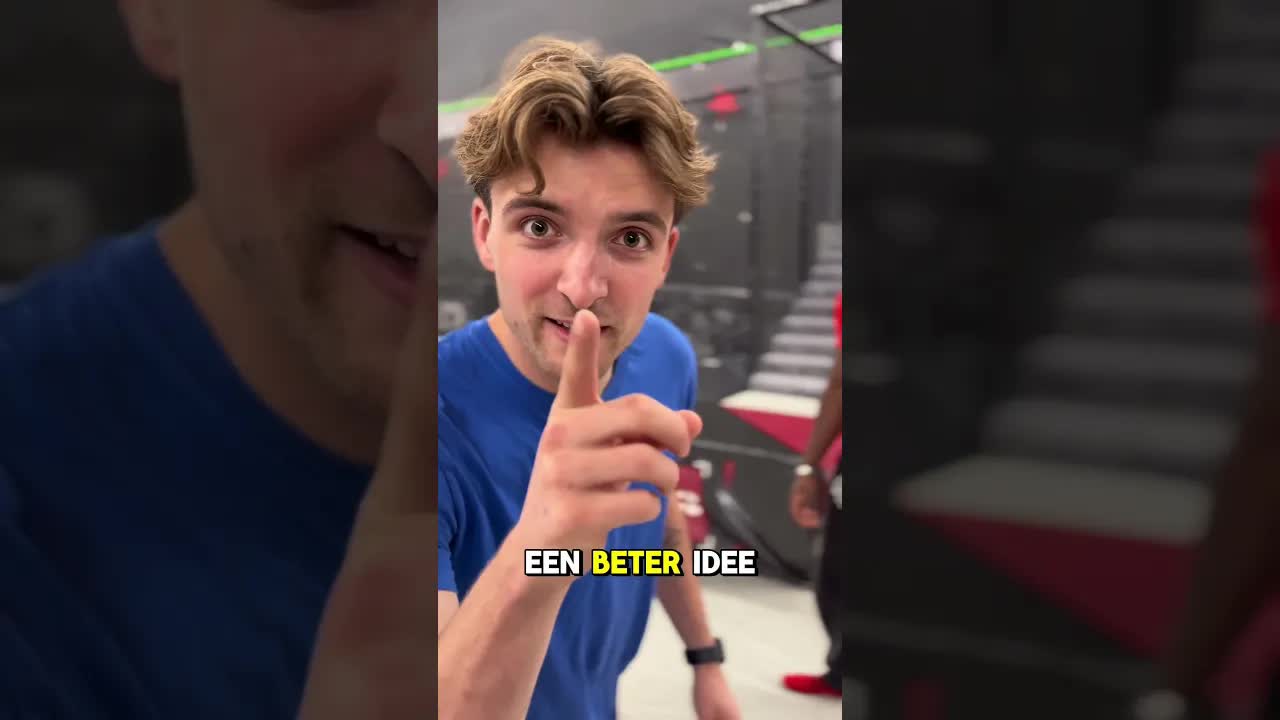 POV: Een schuinblok stelen in het trampolinepark