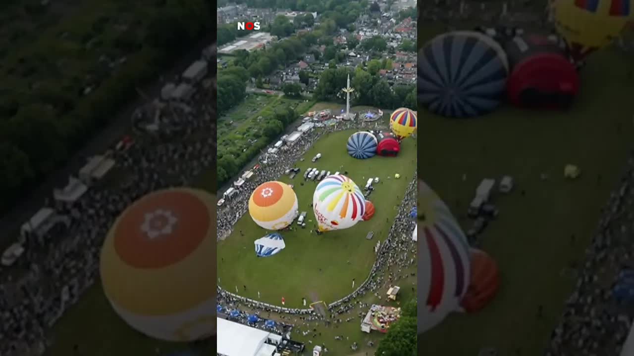 Foppe helpt op het Friese ballonfeest