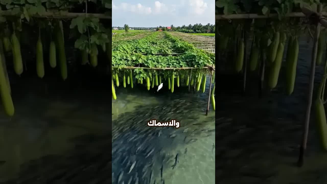 زراعة الخضروات وتربية الأسماك معاً