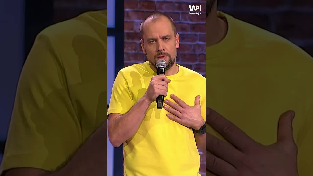 Stand-up o zwierzętach i ojcu jedzącym resztki