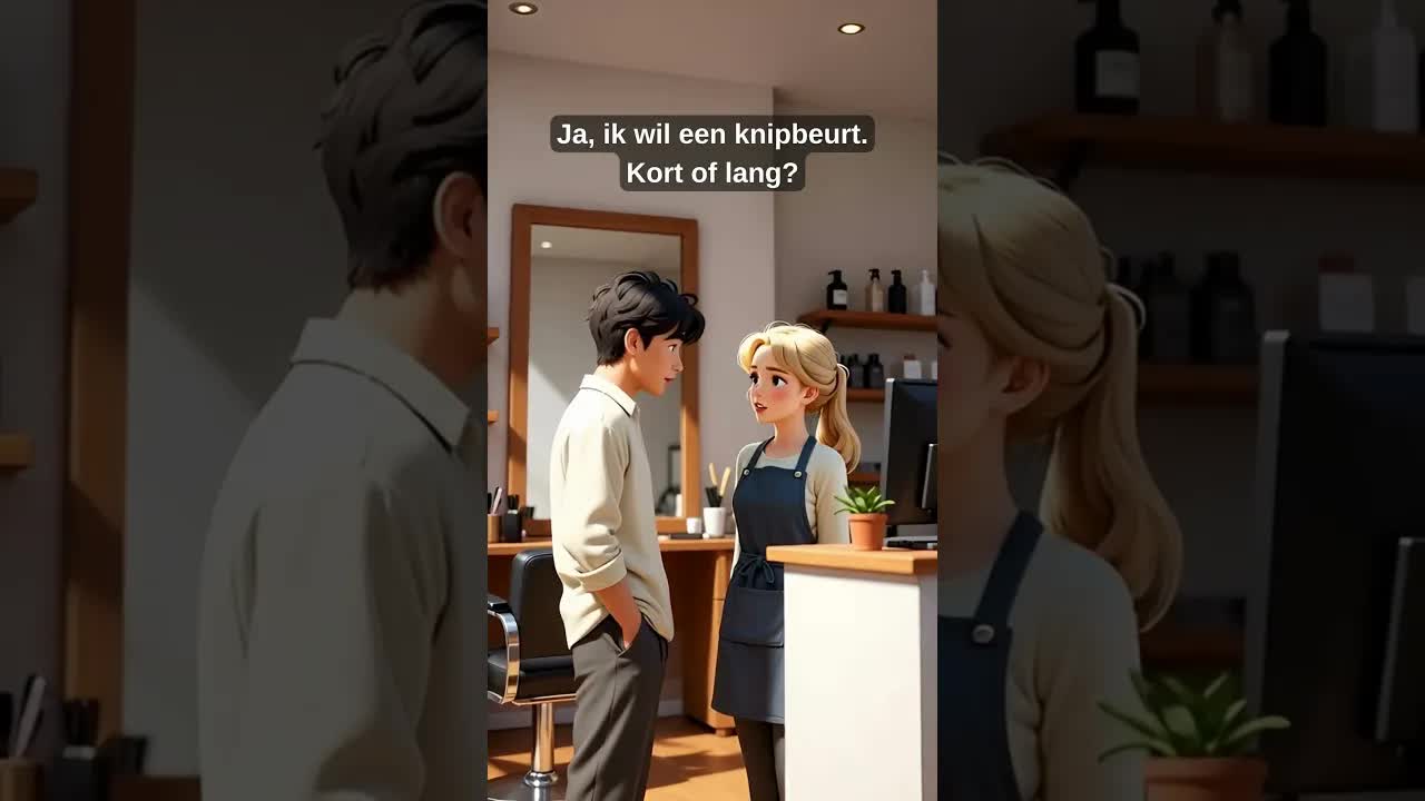 Bij de kapper: korte dialoog in het Nederlands