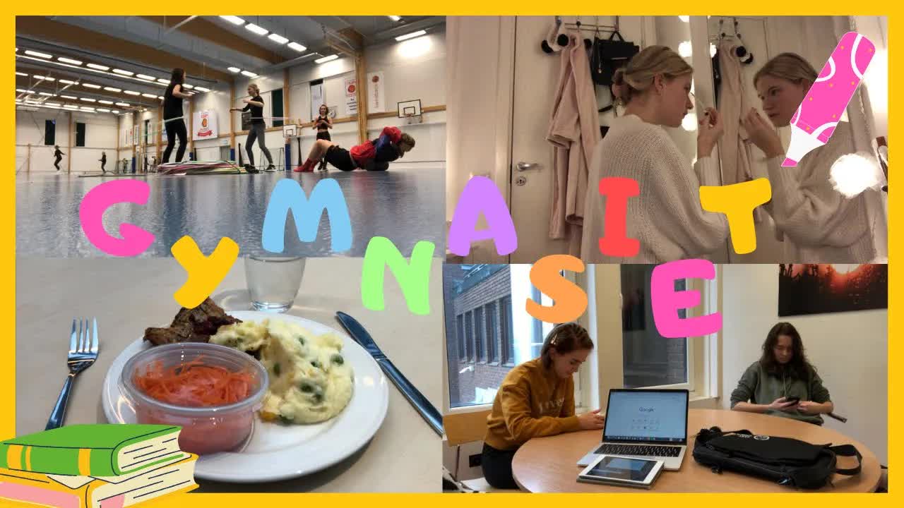 En vanlig skoldag på gymnasiet