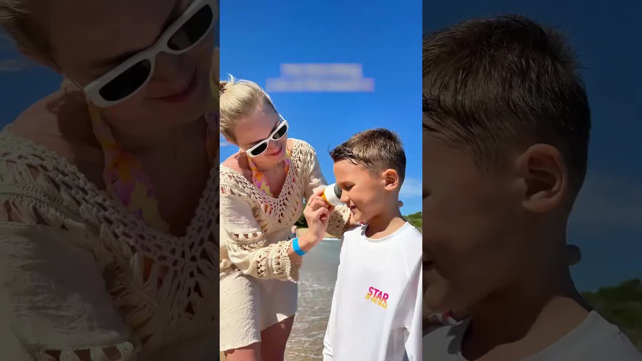 Maminka ochránila syna na pláži chytře