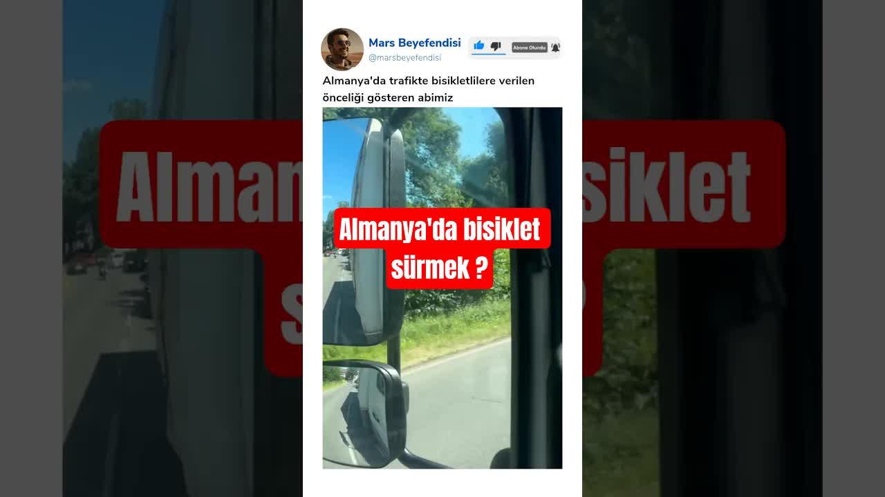 Almanya'da Bisiklet Önceliği ve Trafik Karşılaştırması