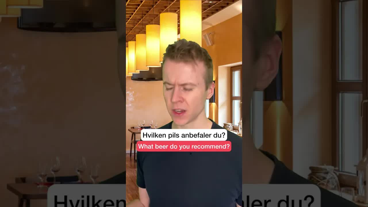 Bestilling av lutefisk og juleøl på restaurant
