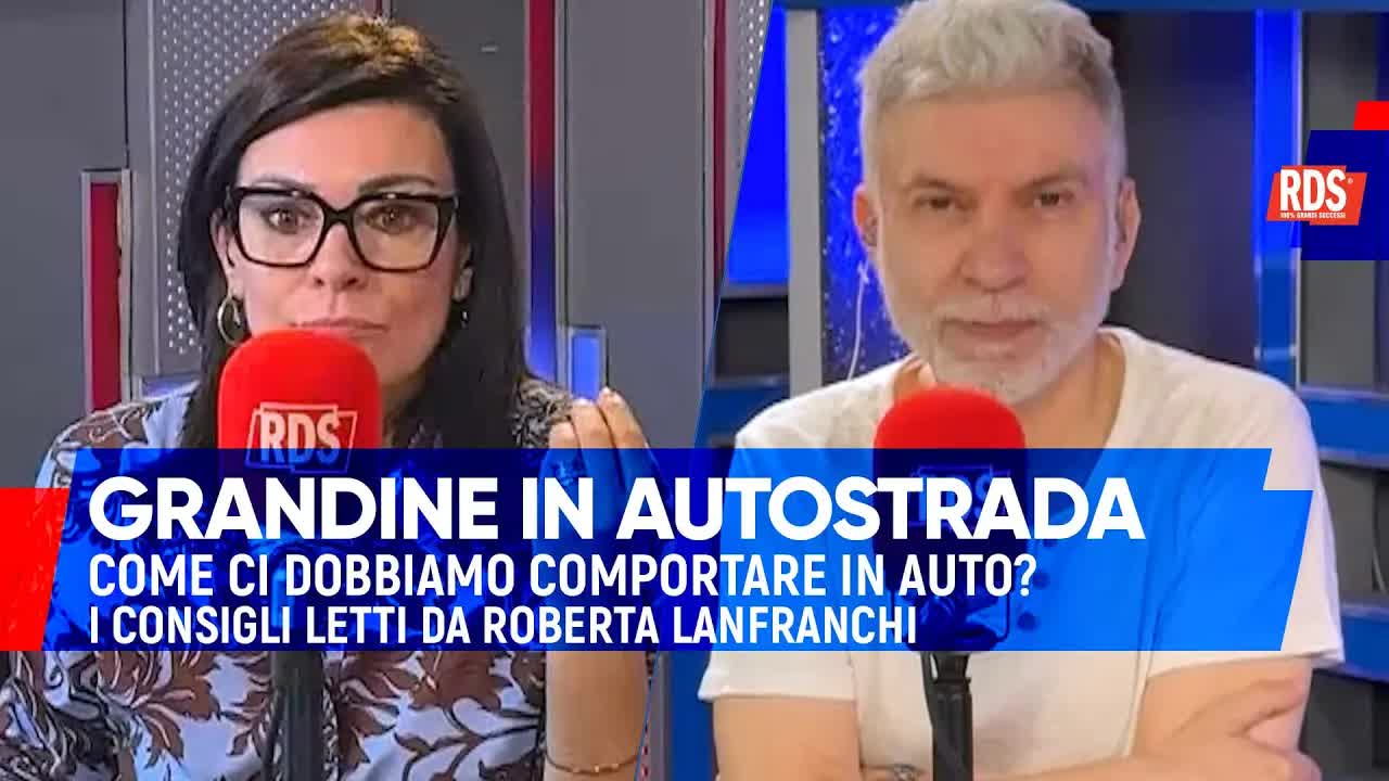 Cosa fare in caso di grandine in autostrada