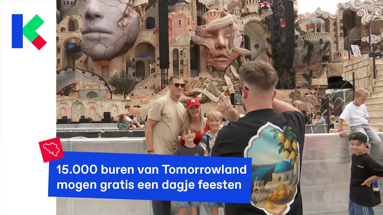 Buren van Tomorrowland vieren gratis feest