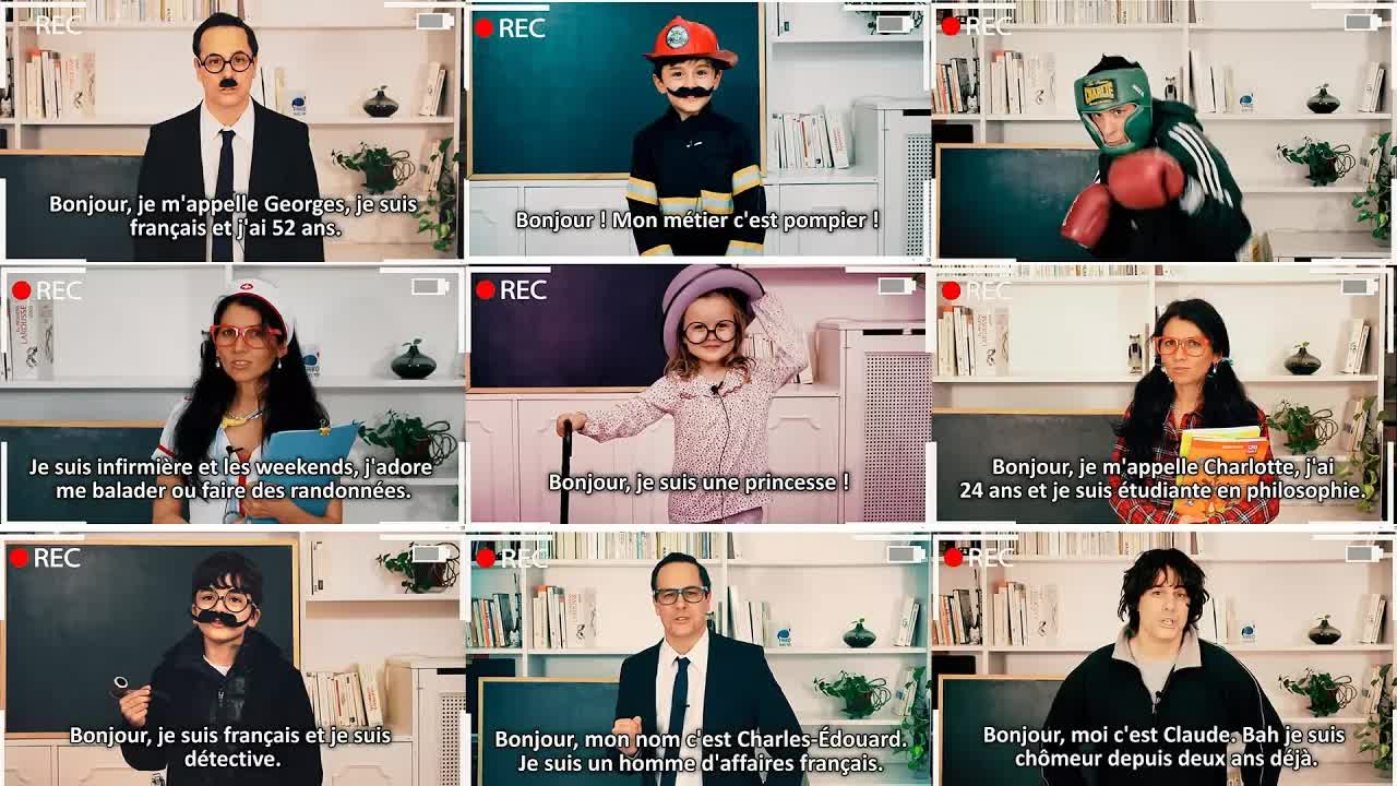 Se présenter en français : exemples variés