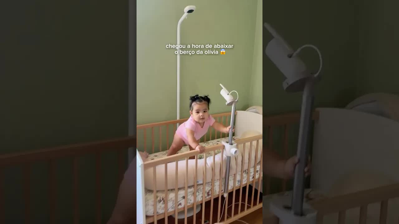 Pai abaixa o berço da filha com truque criativo