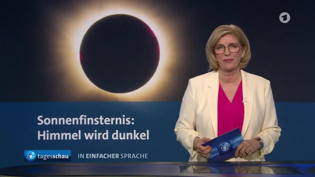 Sonnenfinsternis und Nachrichten in einfacher Sprache