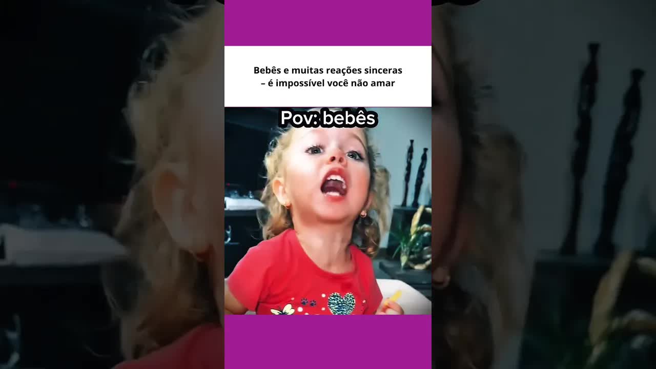 Reações sinceras de bebês em família