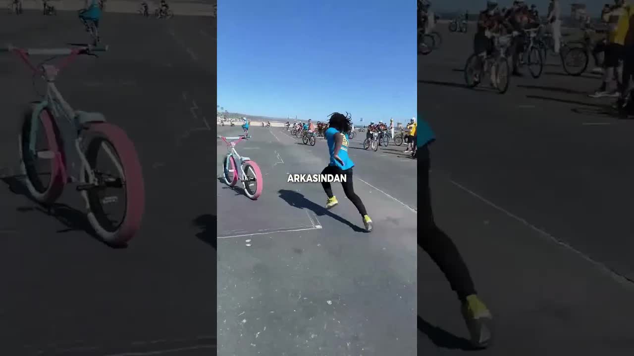 Bisiklet Hız Sabitleyiciyle Çılgın Şov