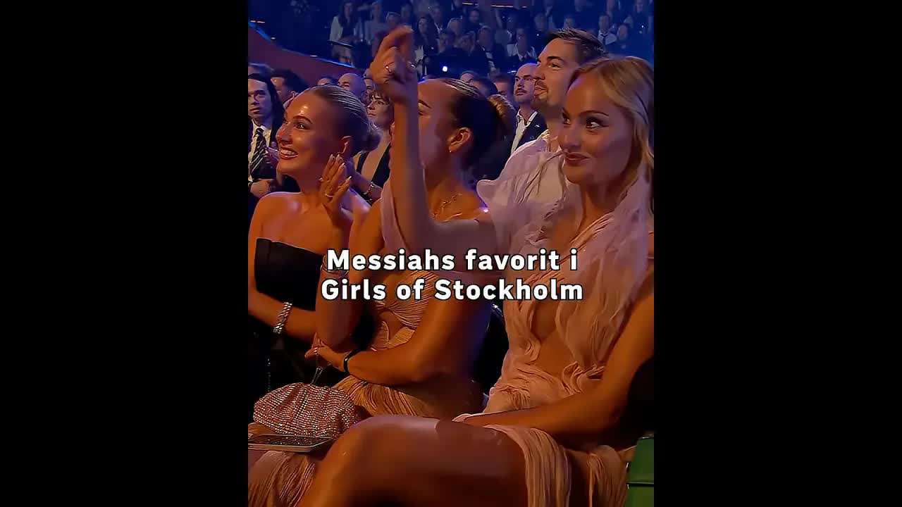 Messiah skämtar om Girls of Stockholm på Kristallen