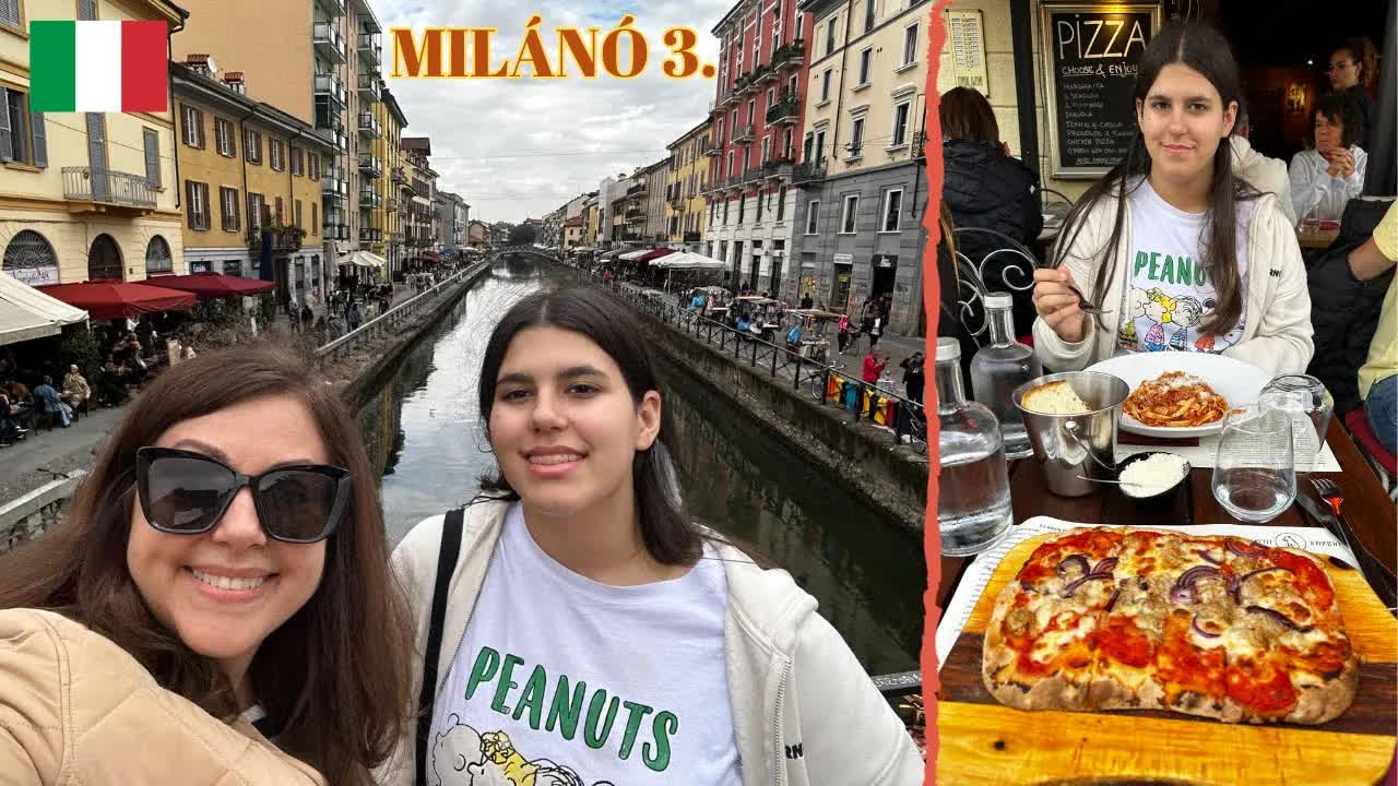 Navigli csatorna és Da Vinci múzeum Milánóban