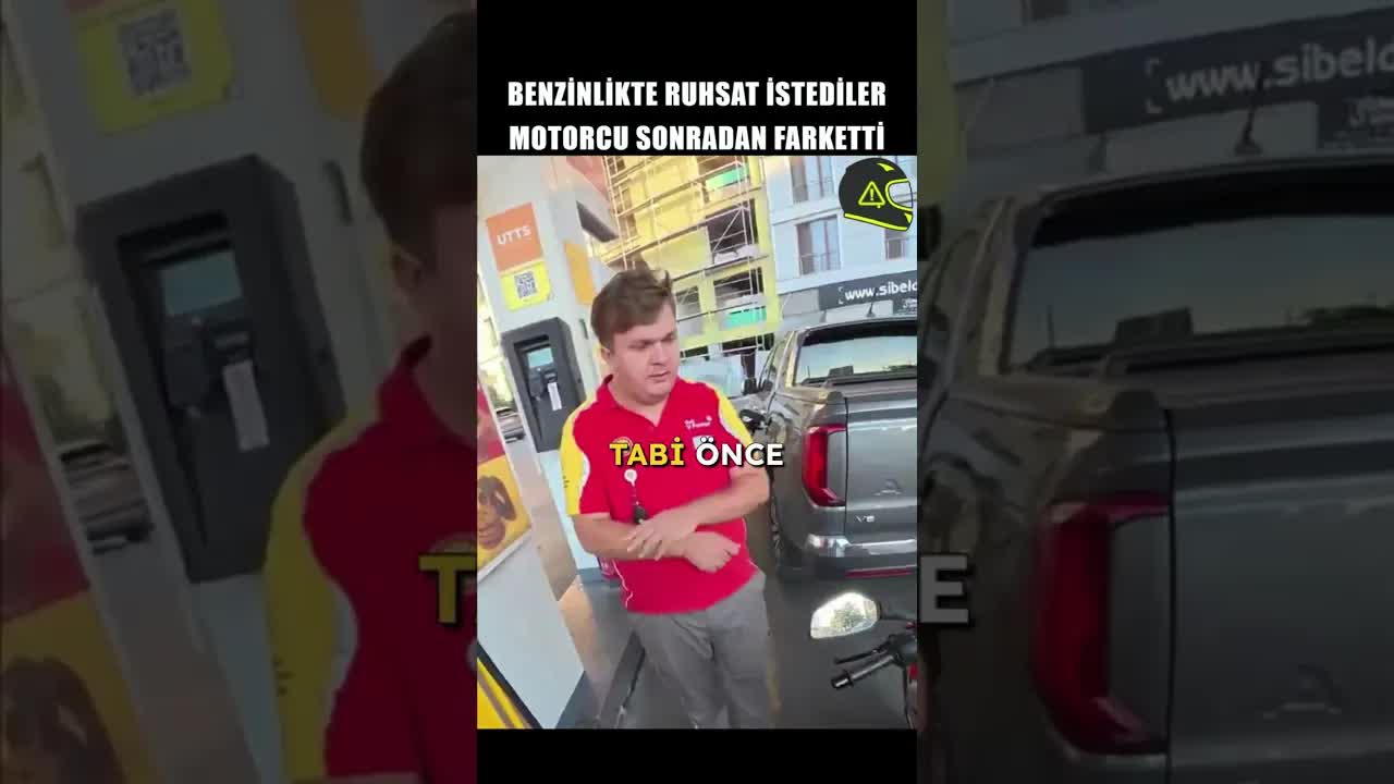 Plakasız Motorcu ve Pompacının Tepkisi