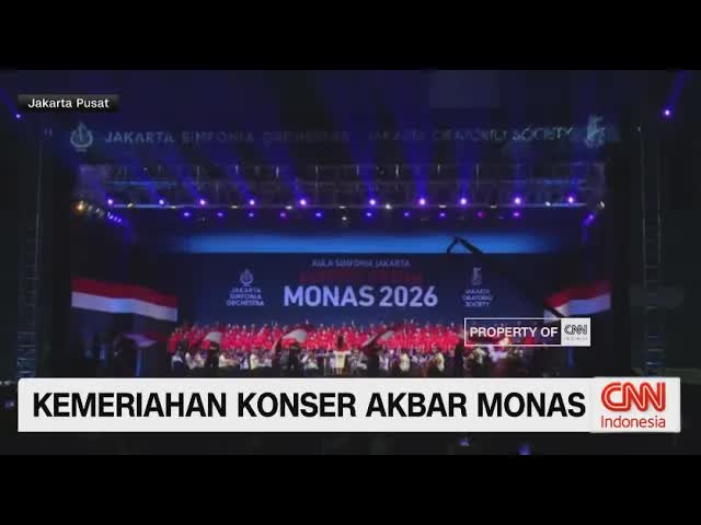 Konser Orkestra Gratis di Monas Ramai Penuh Warga