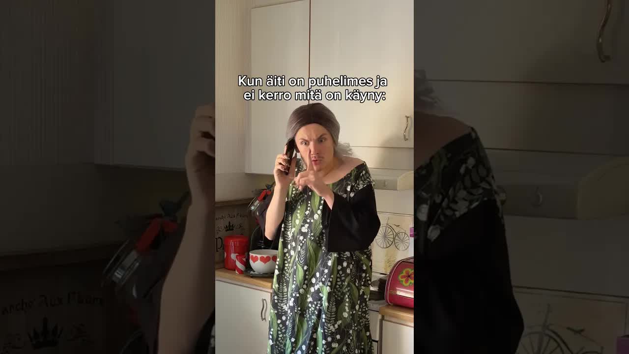Äiti kysyy mitä tapahtui
