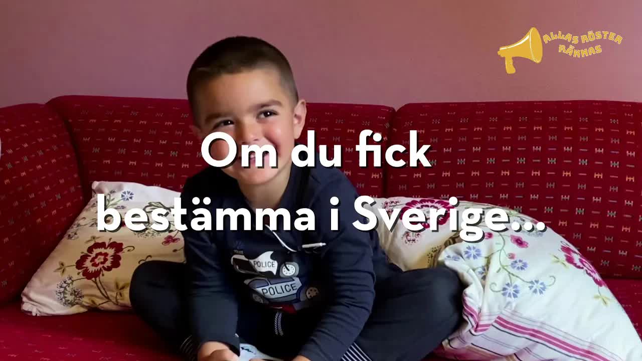 Barn svarar på vad de skulle bestämma