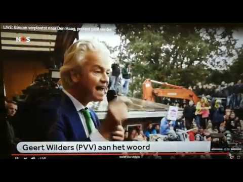 Geert Wilders bij Boerenprotest Stikstof