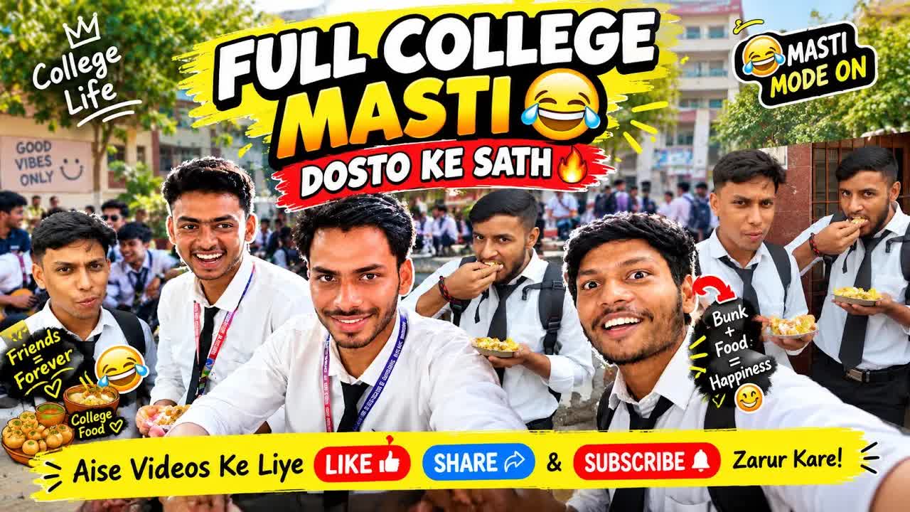 कॉलेज व्लॉग: दोस्तों के साथ मस्ती और खाना