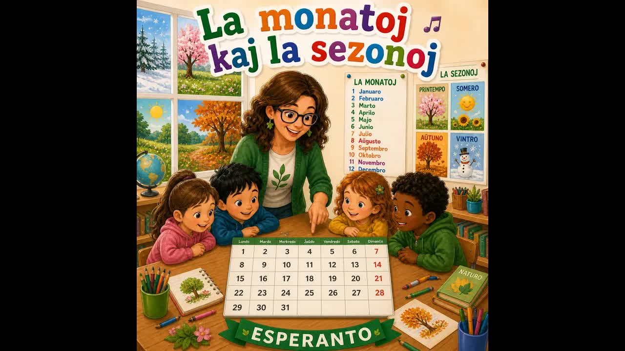 La monatoj kaj sezonoj en Esperanto