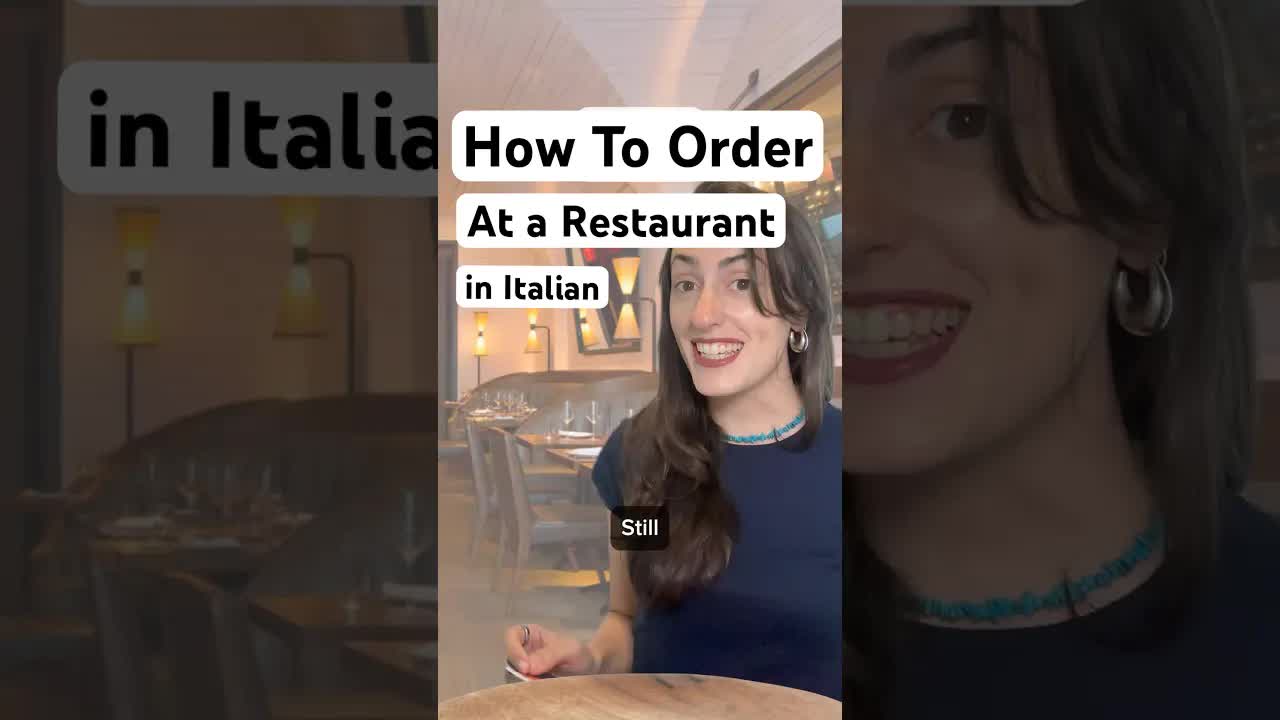 Come ordinare al ristorante in Italia
