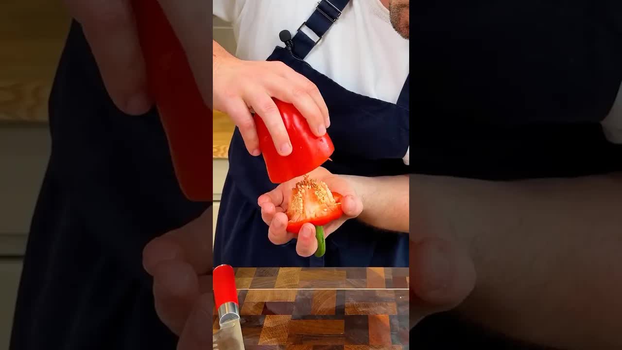 Drei Methoden, um Paprika zu schneiden