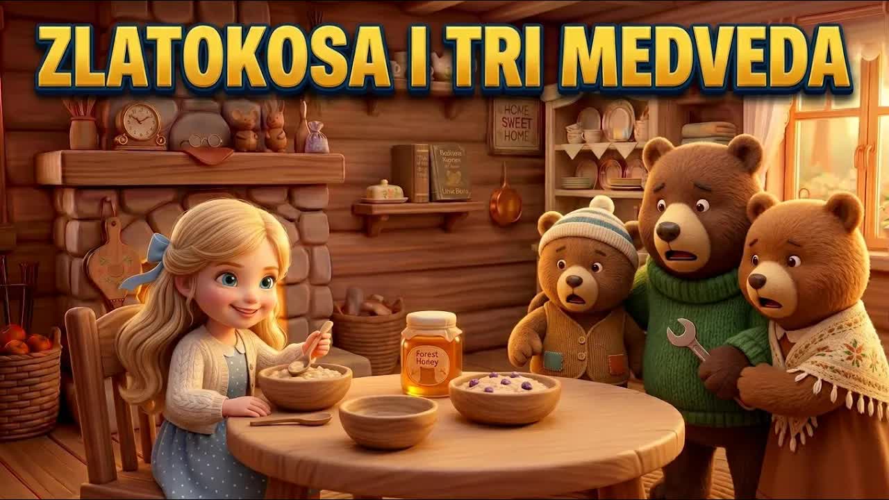 Zlatokosa i tri medveda - bajka za decu