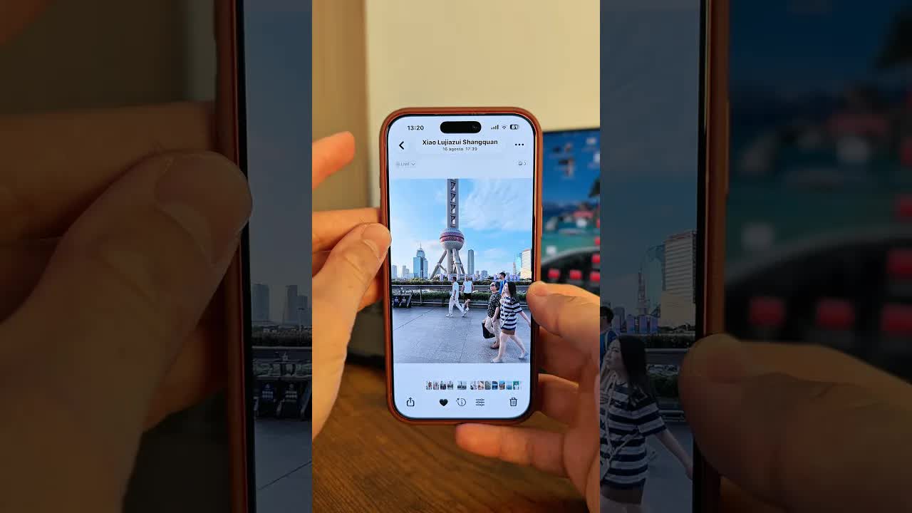 Trucco per foto senza persone con iPhone
