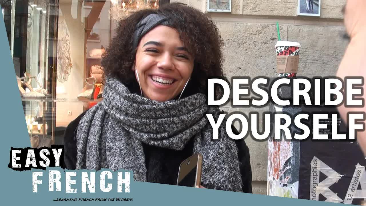 Se décrire en trois mots en français