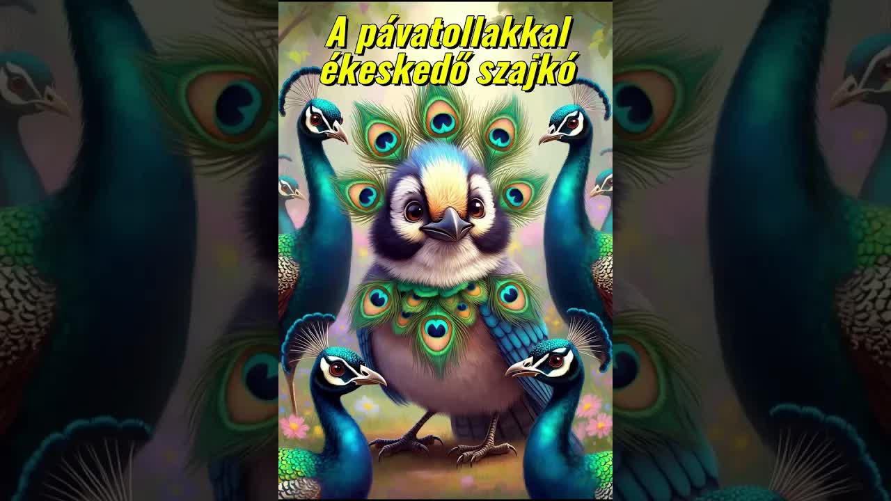 A pávatollakkal ékeskedő szajkó: Modern mese