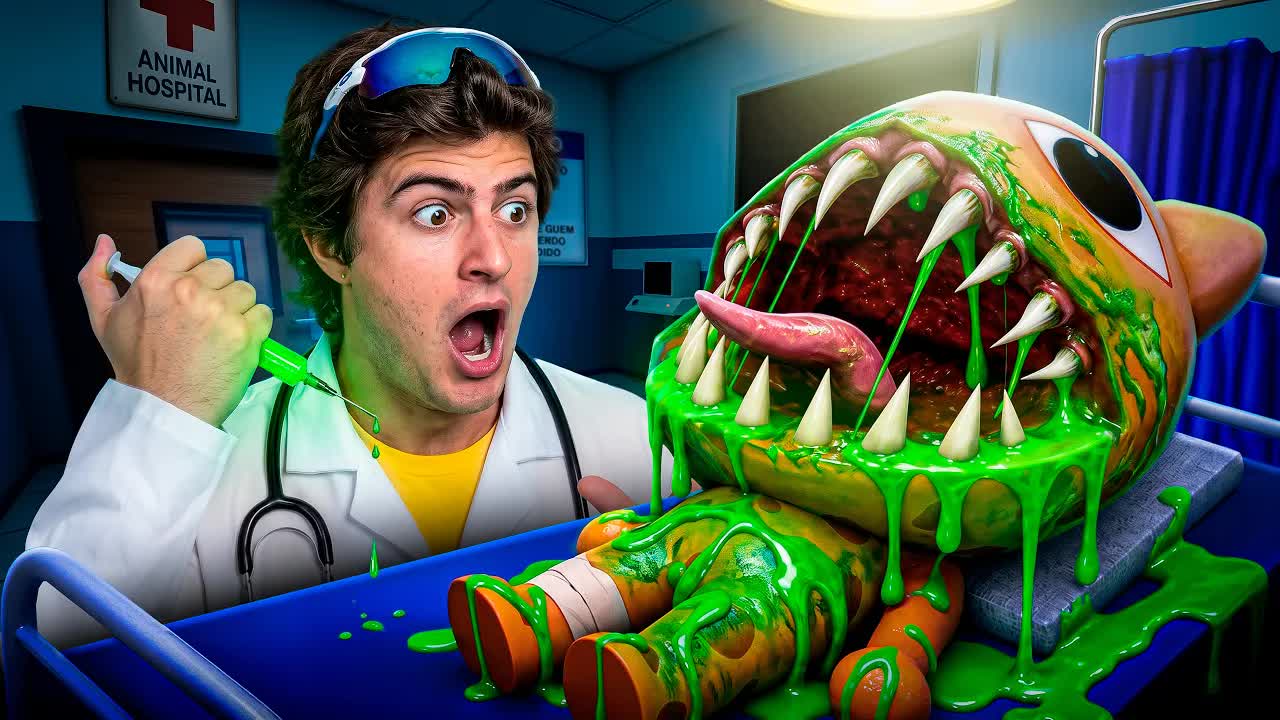 Jogando Hospital de Animais com Anomalias na Vida Real