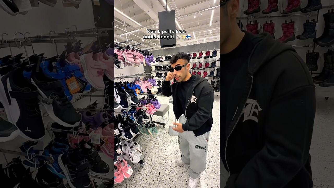 Lapsi haluaa uudet kengät