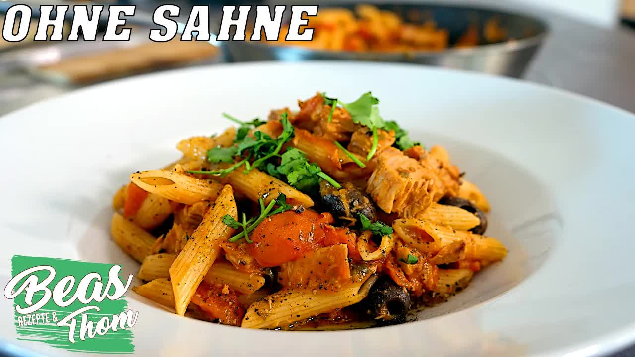 Thunfischpasta ohne Sahne wie beim Italiener