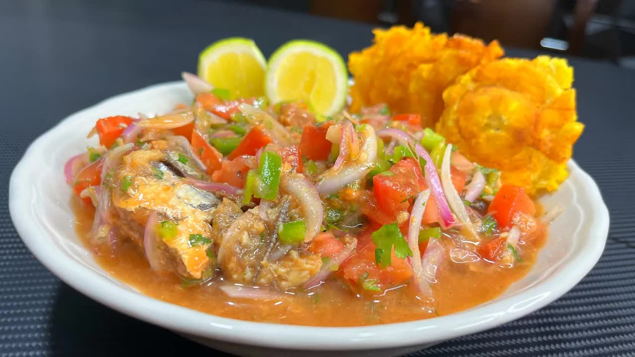 Ceviche de sardina en lata fácil y económico