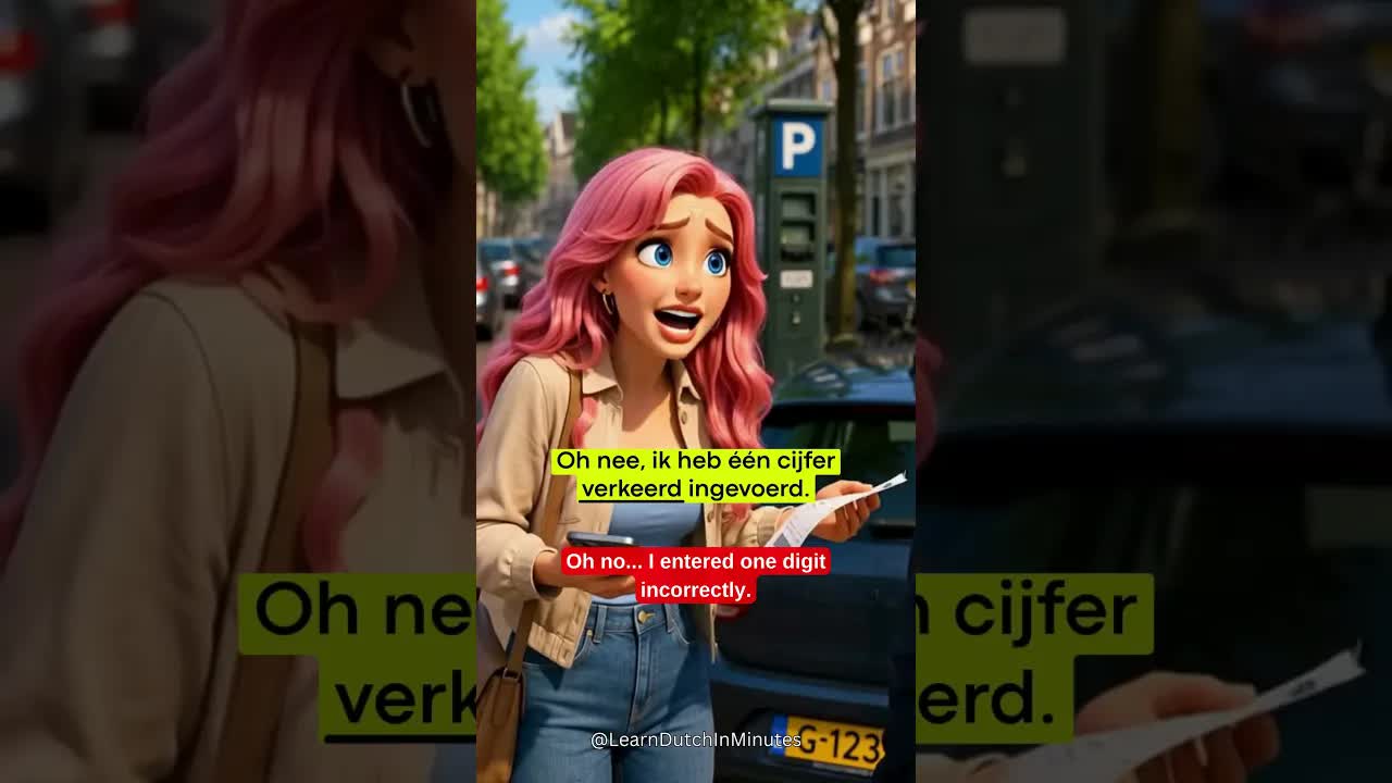 Een parkeerboete door een typefout in de app