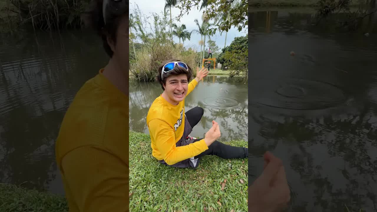 Desafio da Bolinha no Lago com Natan