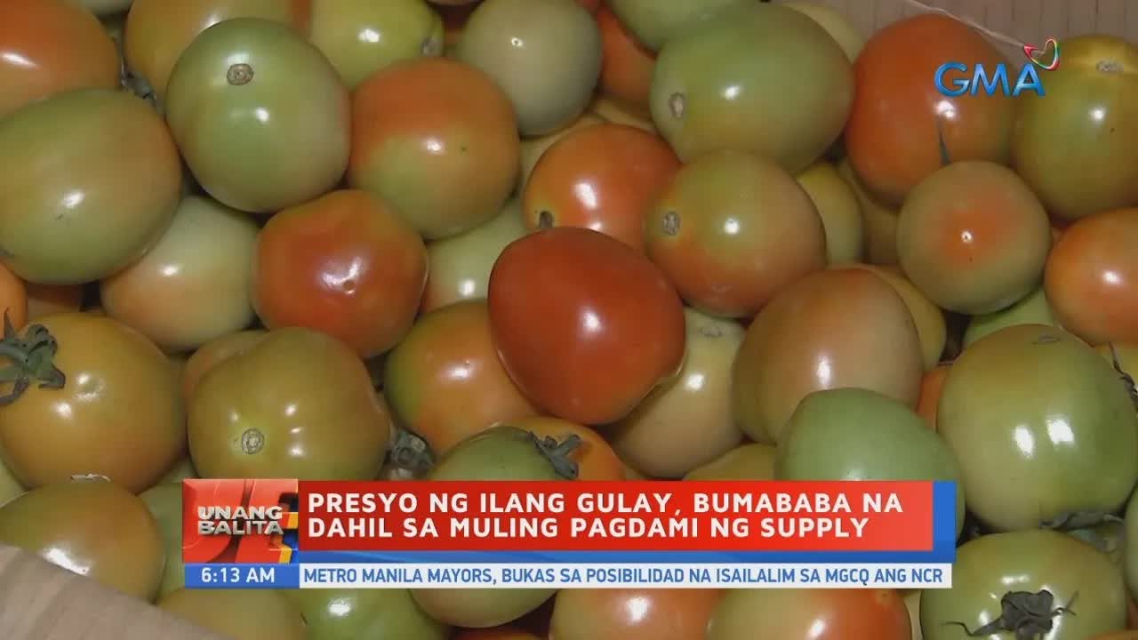 Pagbaba ng presyo ng gulay dahil sa daming supply