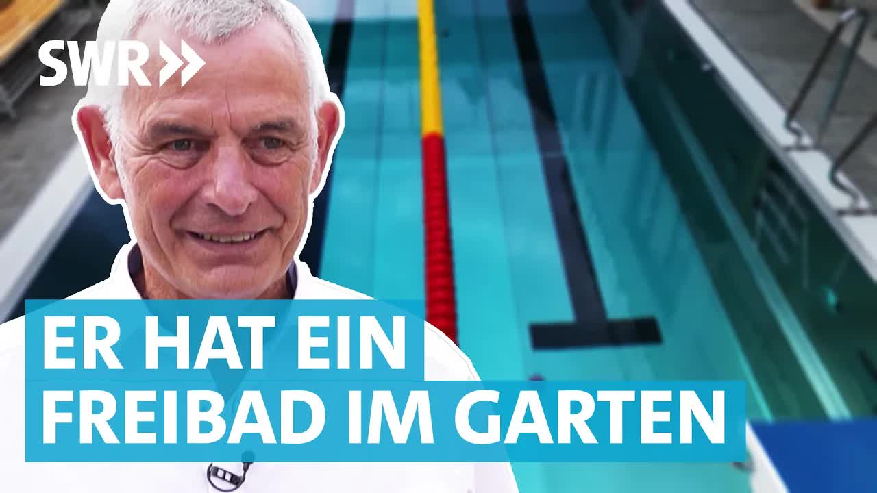 Rentner baut öffentliches Freibad im Wohngebiet