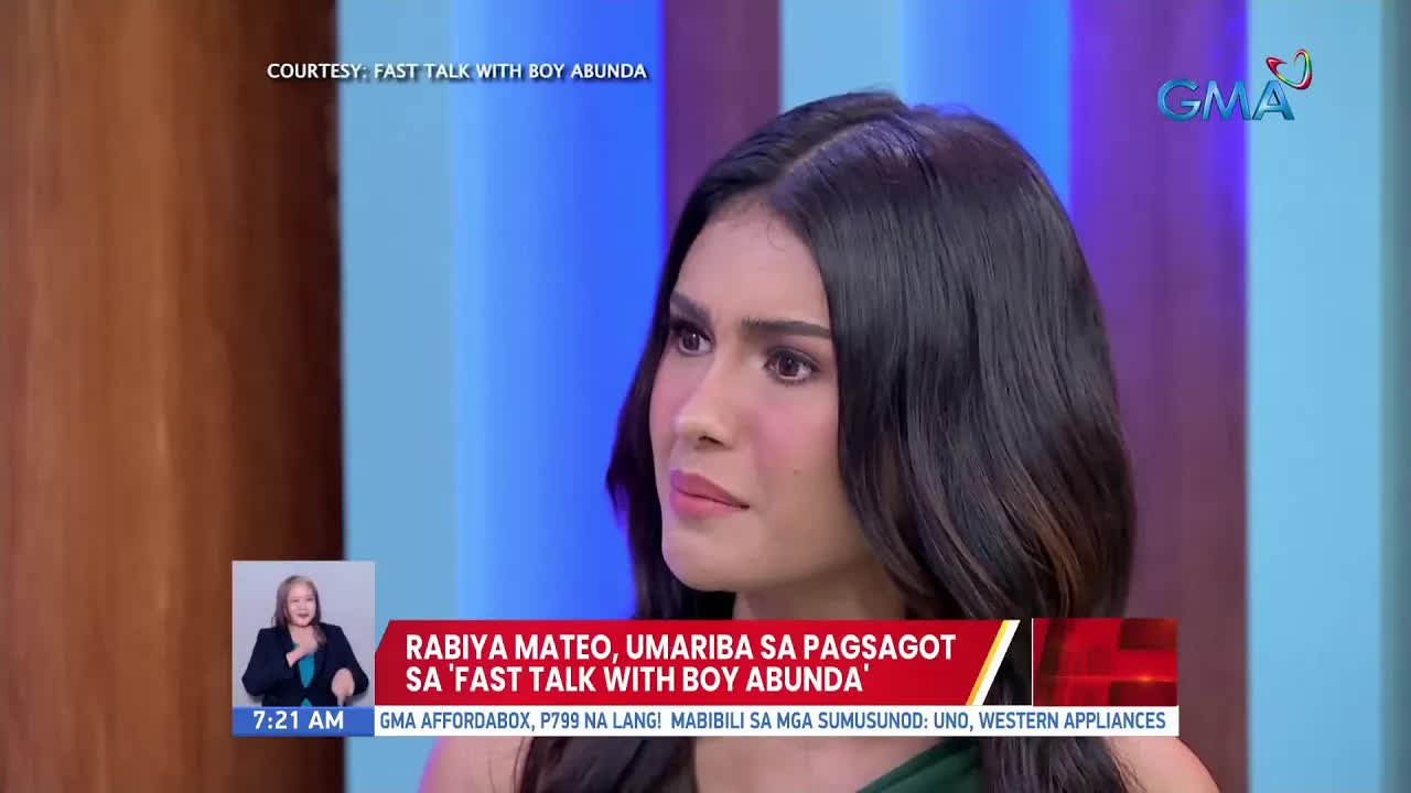 Rabiya Mateo, diretsahang sumagot sa Fast Talk
