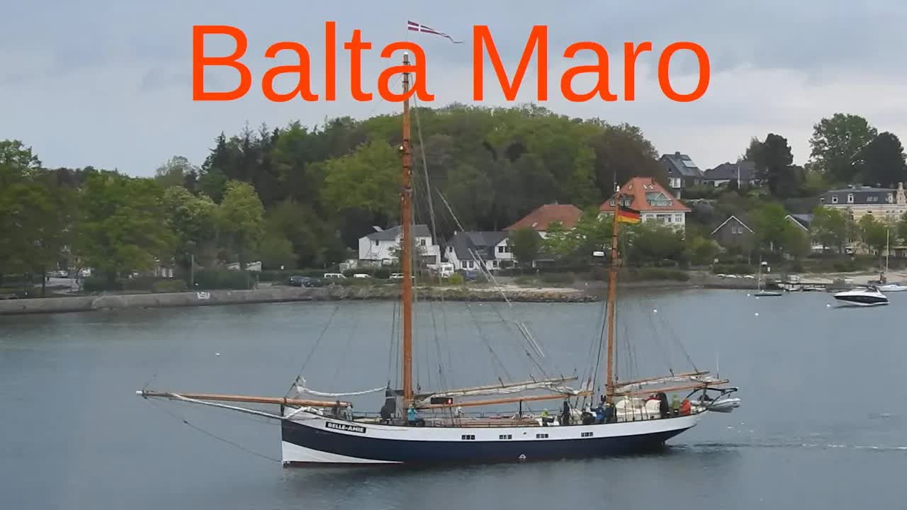 Velŝipo Belle Amie ĉe la Balta Maro
