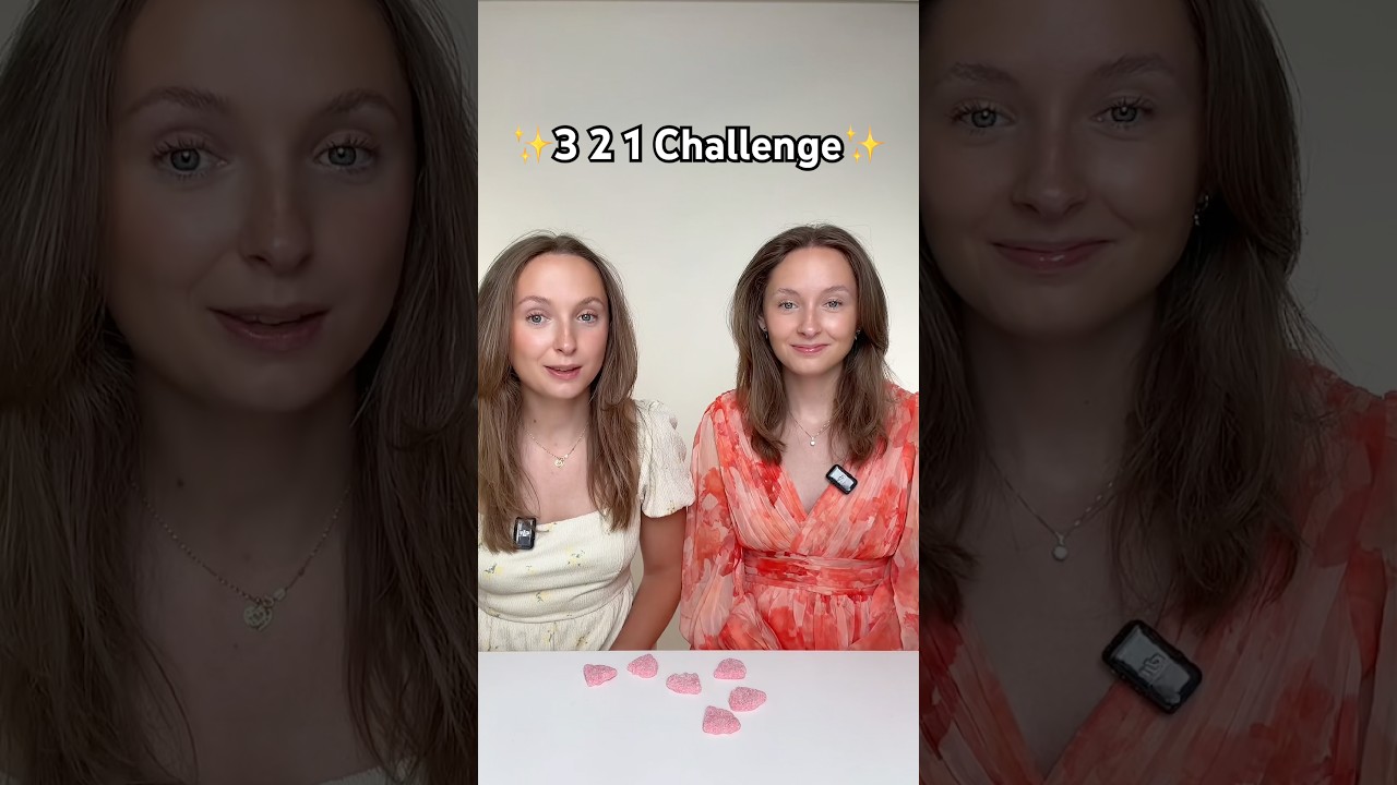 Viola och Linnea gör 321-utmaningen
