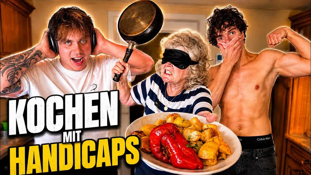 Oma Petra kocht Paprikaschoten mit Handicap