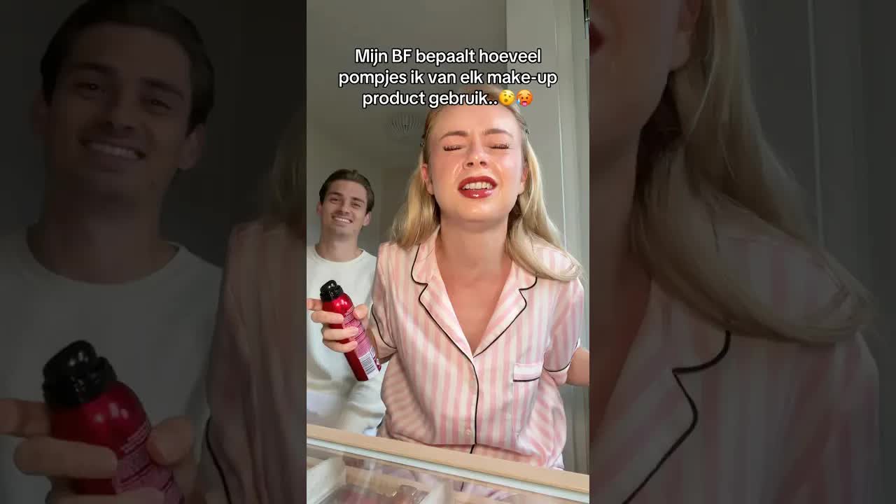 Make-up challenge: hoeveel pompjes per product?