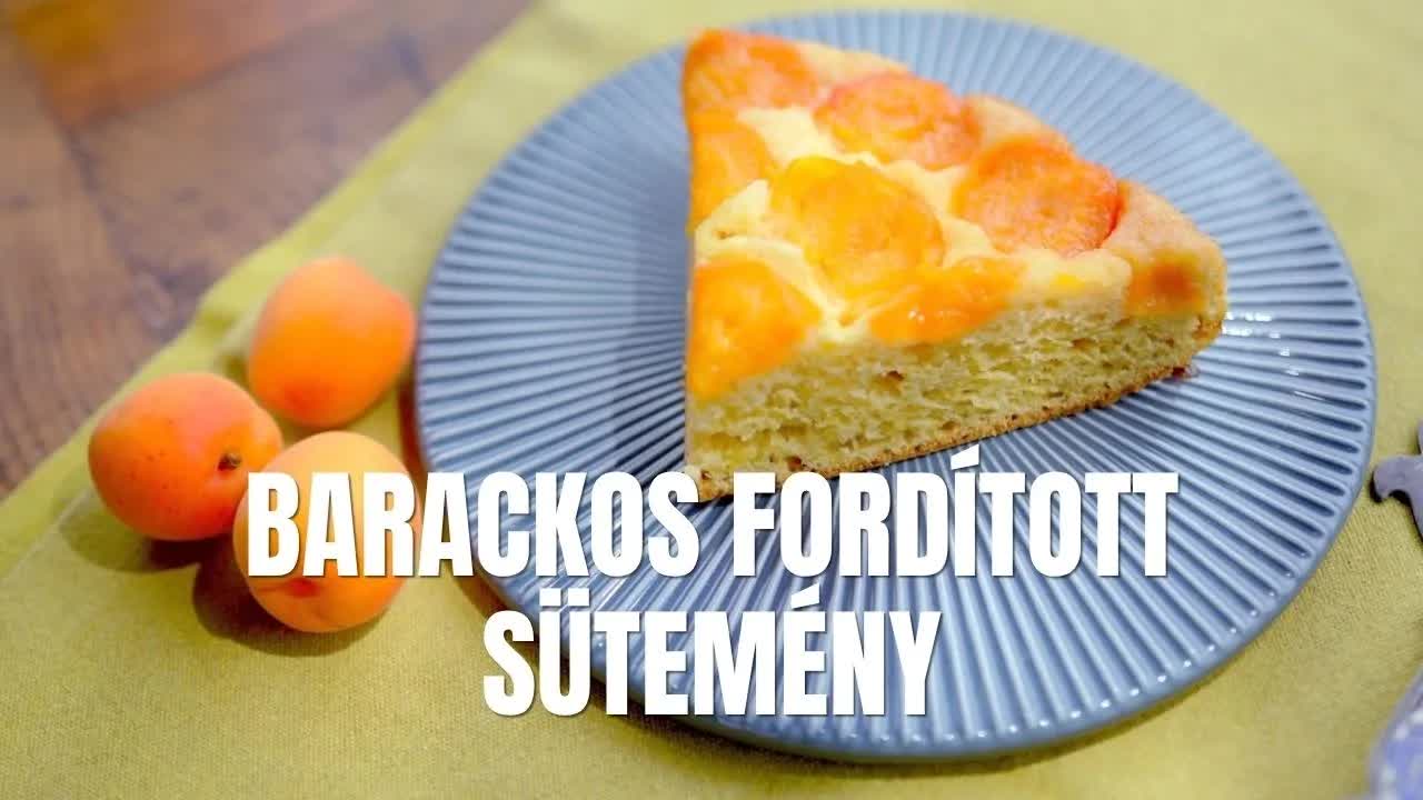 Barackos fordított sütemény készítése otthon