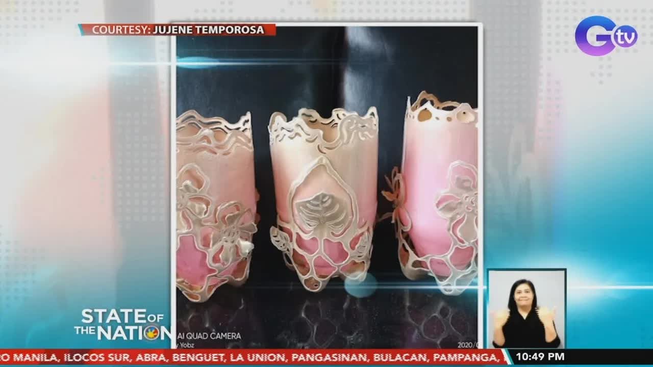Pagre-recycle ng plastic bottles bilang stylish plant pots