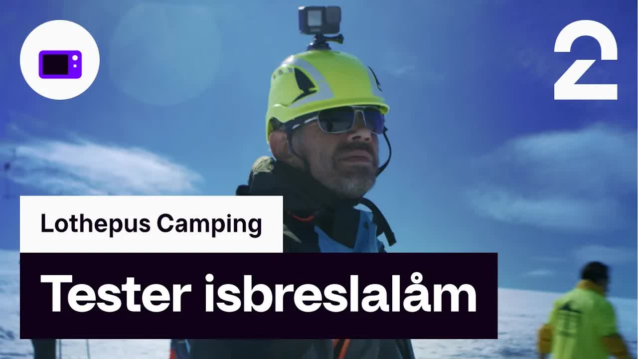 Lothepus prøver snøscooter på Folgefonna