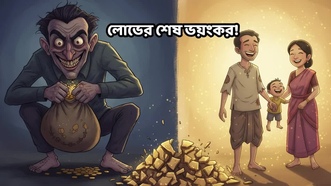 লোভী মানুষের গল্প: নৈতিক শিক্ষা